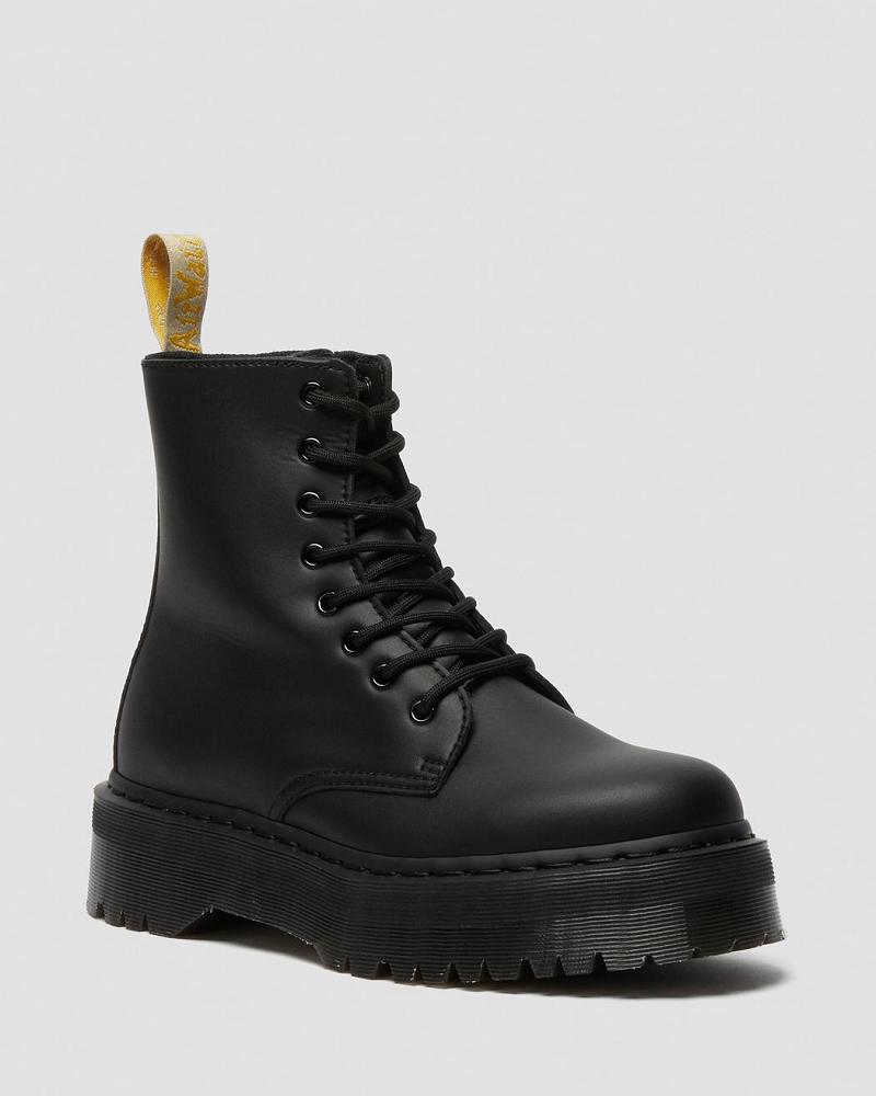 Botas Plataforma Dr Martens Vegan Jadon II Mono Hombre Negros | MX 244EBC